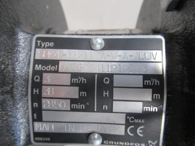 GRUNDFOS VOGEL SPK 4-11/11 PS 1450-530